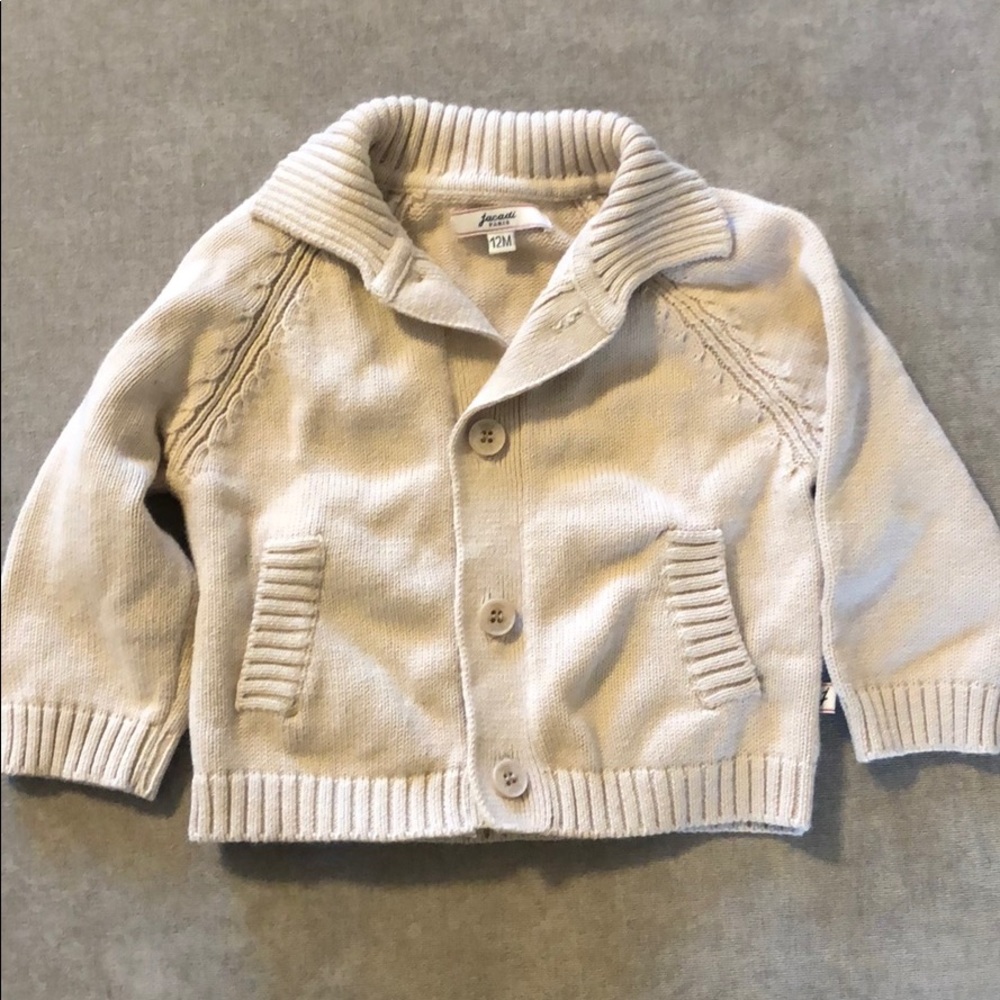 Jacadi Beige Baby Sweater